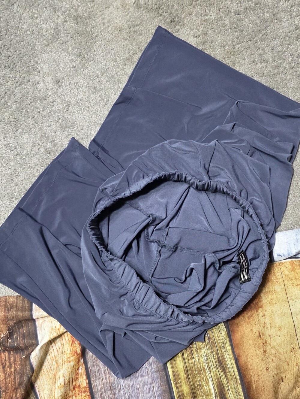Marla Wynne Pull On Pants Wide Leg Trousers Blue Women's Size Medium - Picture 8 of 8